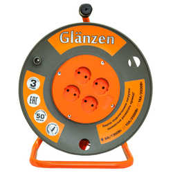 GLANZEN EB-50-001 Удлинитель силовой на катушке